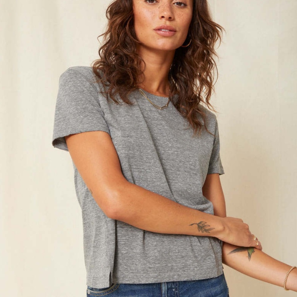 AMO Gray Short Sleeve Tee